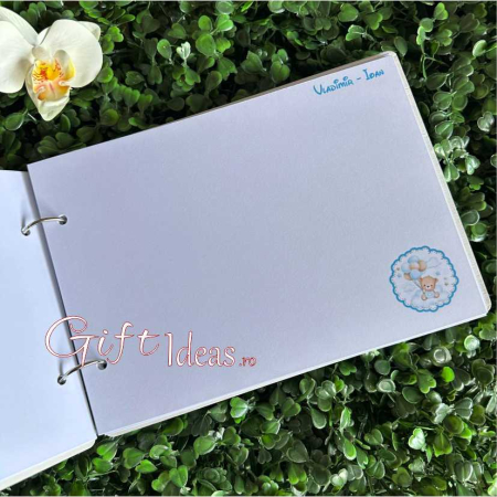 Guestbook, caiet amintiri personalizat Ursuletul cu baloane [3]