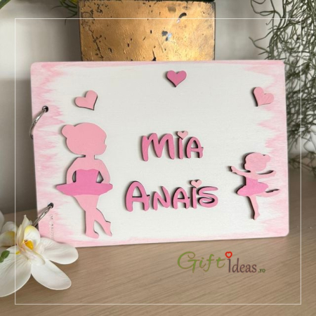 Nou nascut - Guestbook Personalizat Balerină – Jurnalul Meu cu Amintiri