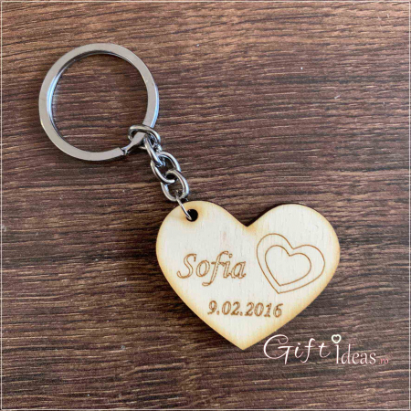 Marturie breloc Inima personalizata [1]