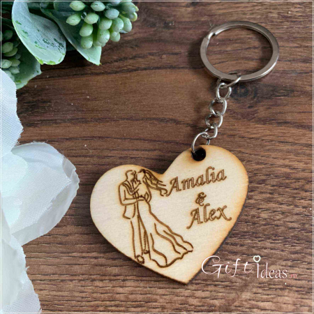 Cadouri BOTEZ - Marturie nunta personalizata Mire Mireasa