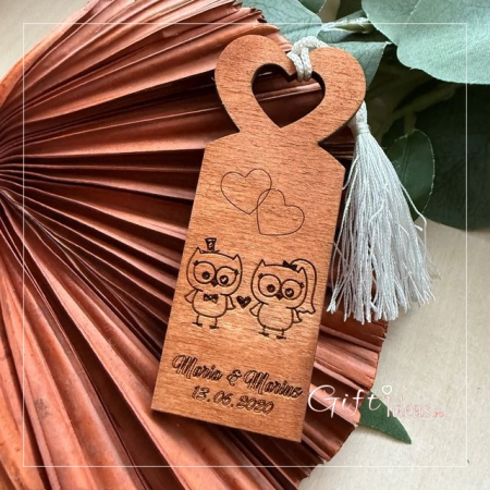 pentru EL - Marturie cadou Semn de carte Bufnitele Vesele