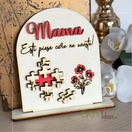 pentru EA - Plachetă puzzle personalizată - cadou pentru Mama