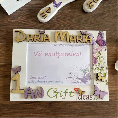 Rama foto personalizata fluturi - Butterfly - cadou, amintiri [1]