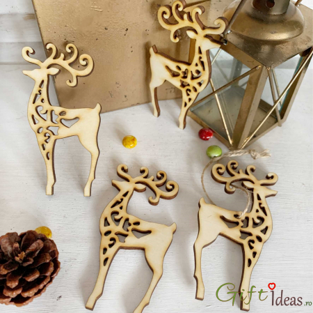 aranjamente Craciun - Set 4 ornamente brad Craciun