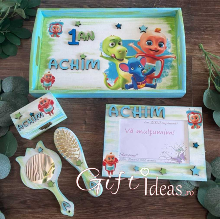 rame foto personalizate - Set Complet Tăviță Moț Personalizat Zigaloo
