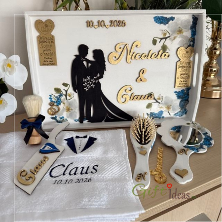 pentru EA - Set Mixt Gătitul Mirilor – Tematică Orhidee și Flori Albastre