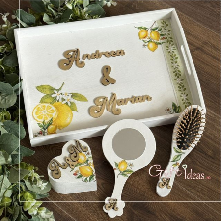 SPECIALE - Set Nuntă Personalizat pentru Mireasă tematică Lămâi