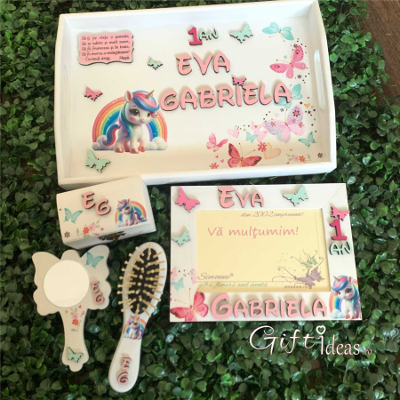 MOT TURTA - Set Personalizat Moț Turtă, Baby Unicorn