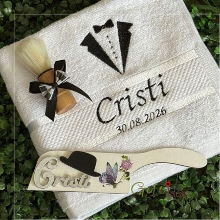 pentru EL - Set personalizat pentru mire, Fluturi si flori