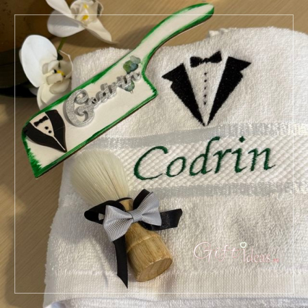 pentru EL - Set personalizat pentru mire, verde smarald