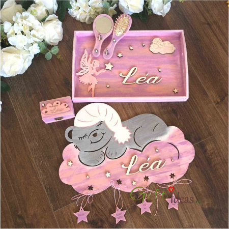 Nou nascut - Set cadou aniversar, personalizat, bebe
