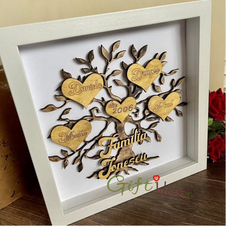 Shadow box personalizat, Copacul familiei [3]