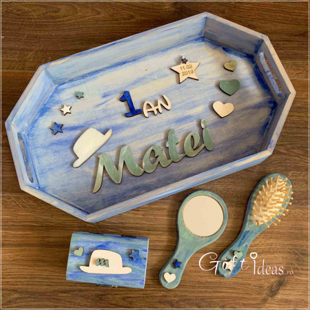 MOT TURTA - SET MOT, TAVITA OGLINDA PERIE CUTIUTA LITTLE MAN