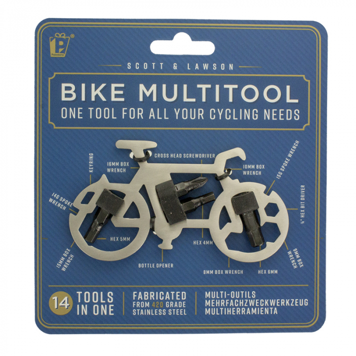Breloc multifunctional 14 in 1 pentru bicicleta [2]