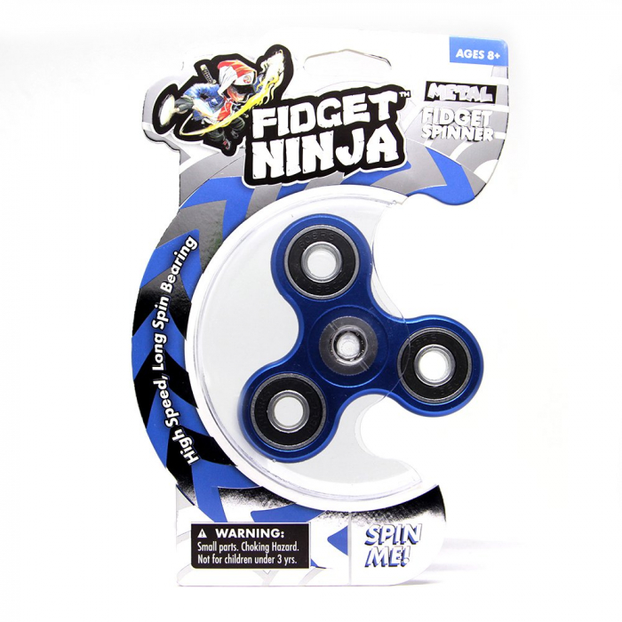 Fidget Ninja Metal Spinner - Albastru [6]