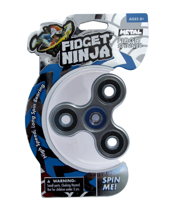 Fidget Ninja Metal Spinner - Argintiu [6]