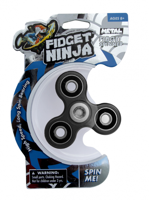 Fidget Ninja Metal Spinner - Negru [6]