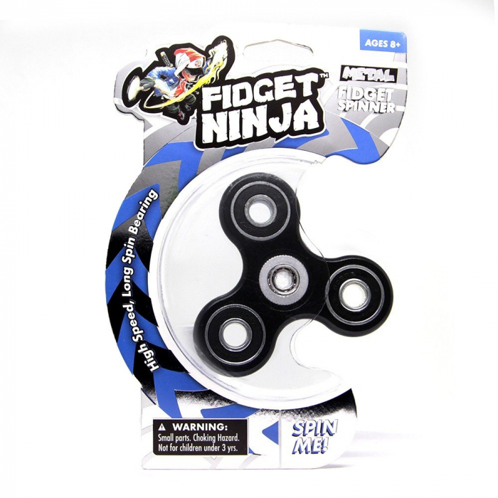 Fidget Ninja Metal Spinner - Negru [5]