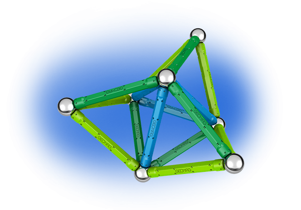 Geomag Color 35 piese - Albastru si Verde [3]