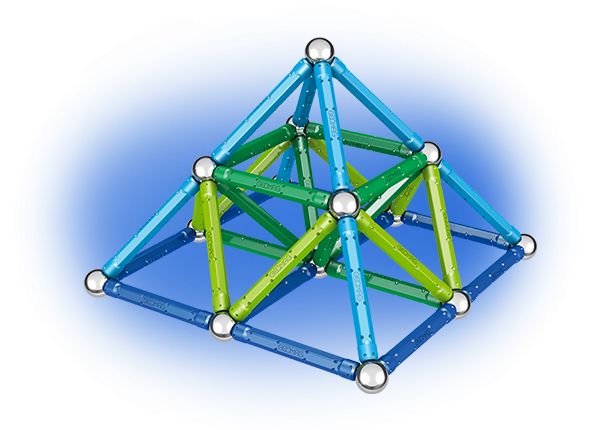 Geomag Color 91 piese - Albastru si Verde [5]