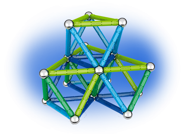 Geomag Color 91 piese - Albastru si Verde [2]