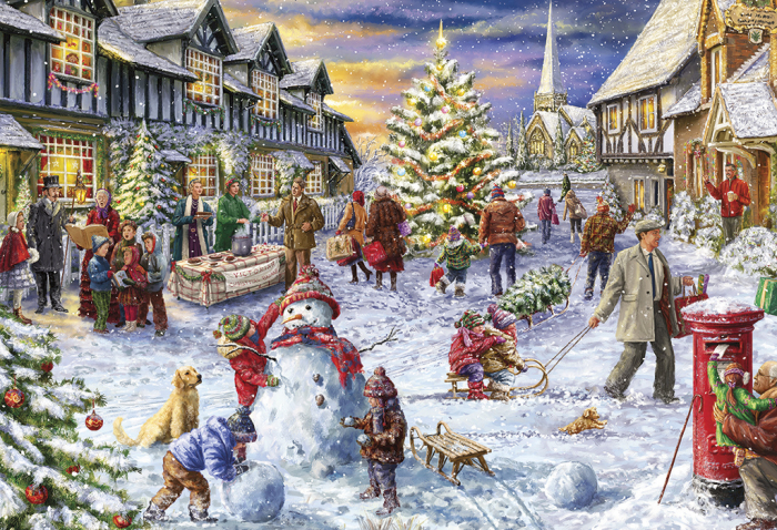 Puzzle 500 piese - Magia Craciunului Alb [2]