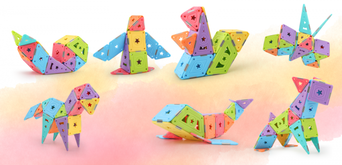 Set magnetic 46 pcs Magspace - Magic Kingdom [2]