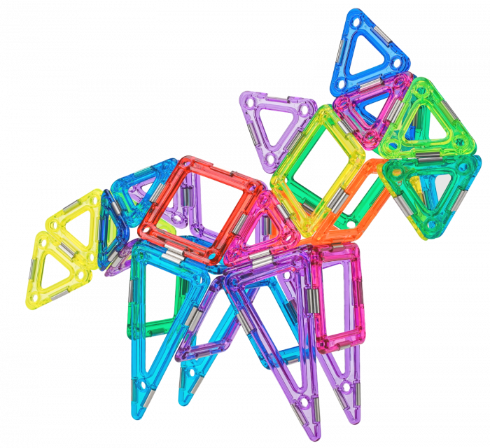 Set magnetic 83 pcs Magspace - Happy Zoo [2]