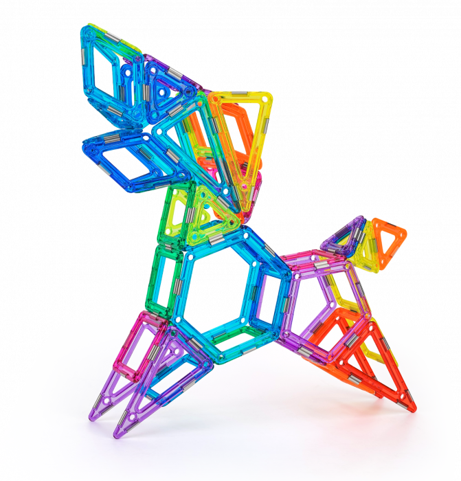 Set magnetic 83 pcs Magspace - Happy Zoo [10]