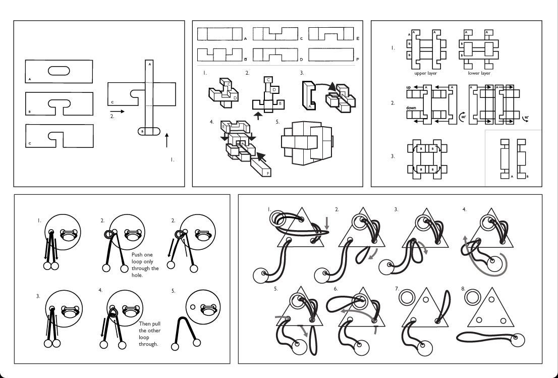 5 Classic Wooden Puzzles [1]