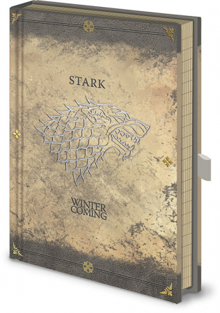 Gadgeturi si accesorii pentru birou - Carnetel premium Game of Thrones - Stark