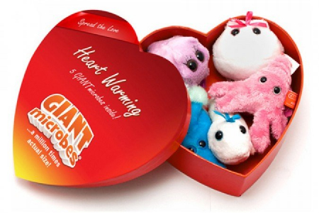 Microbi din plus - Cutie cu 5 mini-microbi varianta romantica