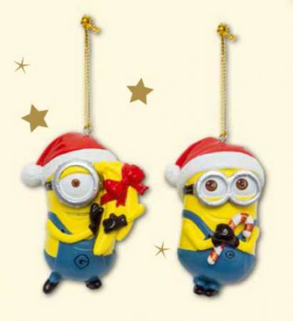 Decoratiuni & Accesorii living - Decoratiuni brad Minions - set 2 buc