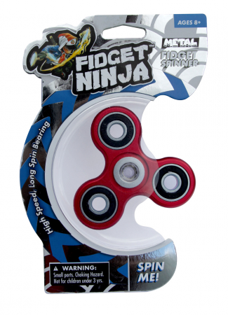 Fidget Spinner - Fidget Ninja Metal Spinner - Rosu