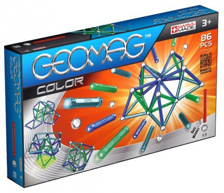 All Products - Geomag Color 86 piese - Albastru si Verde