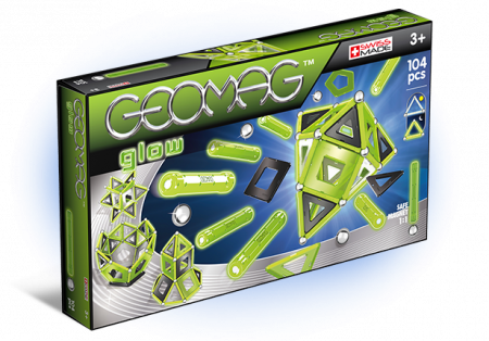 Seturi de constructii magnetice - Geomag Glow 104 piese