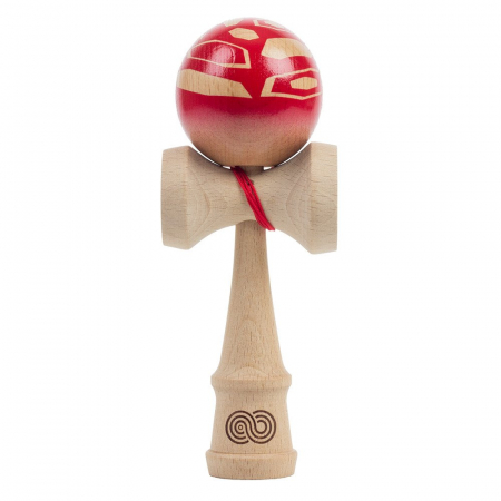 Jucarii - Kendama USA Custom Kaizen - Girr Tortoise Shell - Red Lava