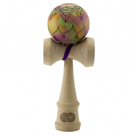 Kendama & Juggling - Kendama USA Custom Kaizen - Painted Bluu - Kaleidoscope