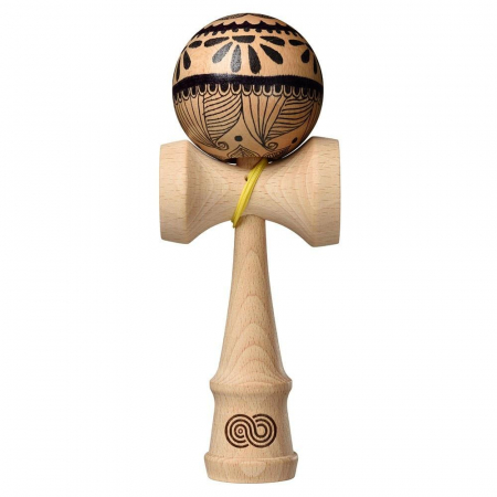 Jucarii - Kendama USA Custom Kaizen - Painted Bluu - Rising Flowers