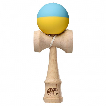 All Products - Kendama USA Kaizen Half Split - Galben si Bleu