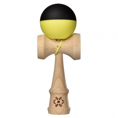 Jucarii - Kendama USA Tribute Half Split - Galben neon cu Negru