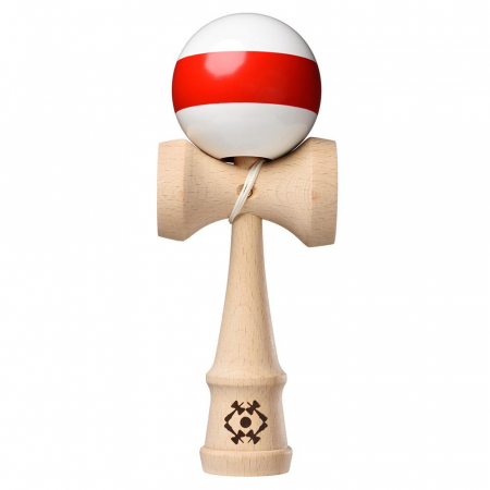 Jucarii - Kendama USA Tribute Single Stripe - Alb si Rosu