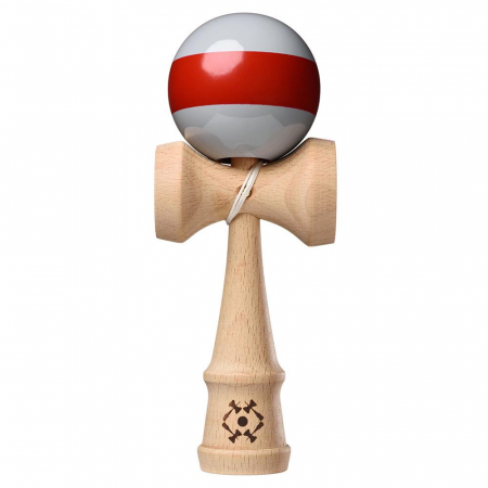 Jucarii - Kendama USA Tribute Single Stripe - Gri si Rosu
