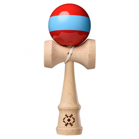 Jucarii - Kendama USA Tribute Single Stripe - Rosu si Bleu