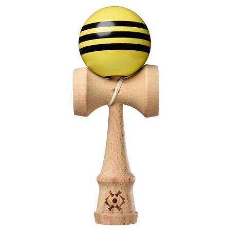 Kendama - Kendama USA Tribute Triple Stripe - Galben cu Negru