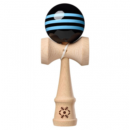 Kendama - Kendama USA Tribute Triple Stripe - Negru cu Bleu