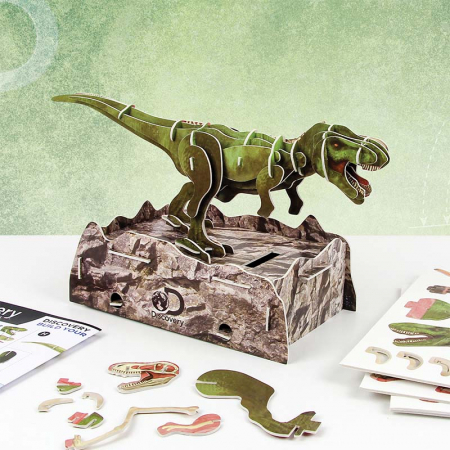 Jocuri & Puzzle - Puzzle 3D Discovery - Anatomia Dinozaurului T-Rex