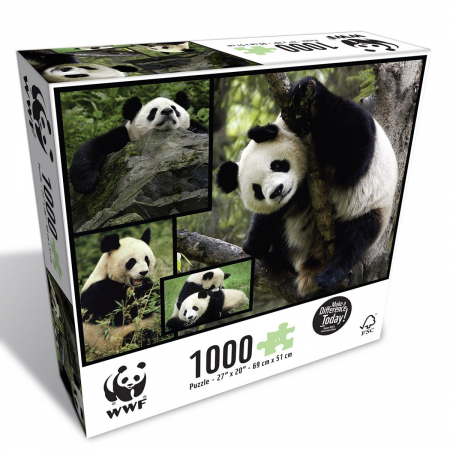 Puzzle - Puzzle WWF 1000 piese - Panda