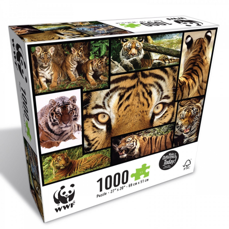 Puzzle - Puzzle WWF 1000 piese - Tigru