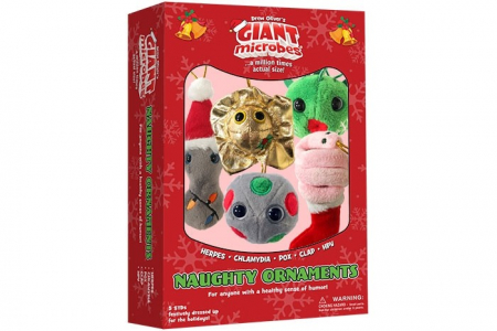 Cadouri stiintifice - Set 5 mini microbi de Craciun - Naughty
